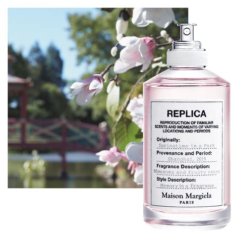 replica shanghai perfume|Maison Margiela Replica Springtime in a Park Eau de Toilette.